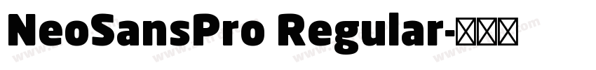 NeoSansPro Regular字体转换